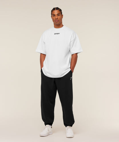 Gymshark Crest Oversized Joggers - GS Black