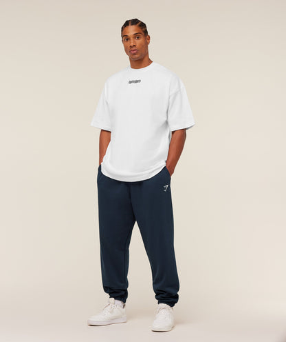 Gymshark Crest Oversized Joggers - GS Navy