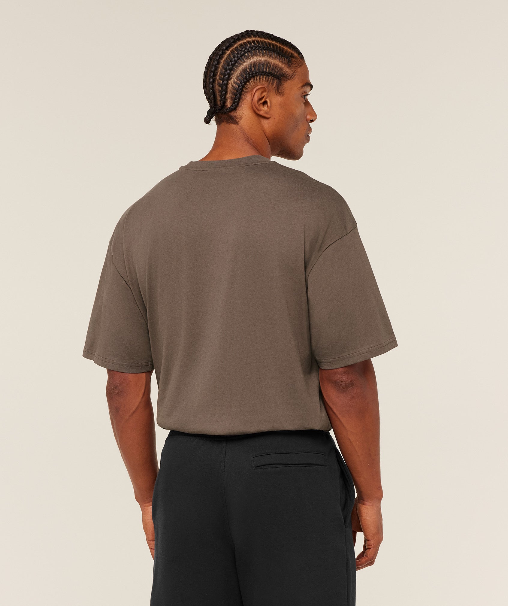 Gymshark Crest Oversized T-Shirt - Soft Brown