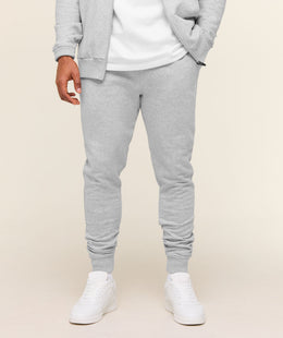 Gymshark Crest Joggers - Light Grey Marl