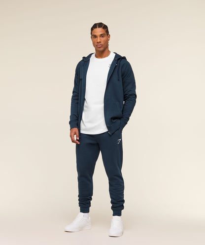 Gymshark Crest Joggers - Navy