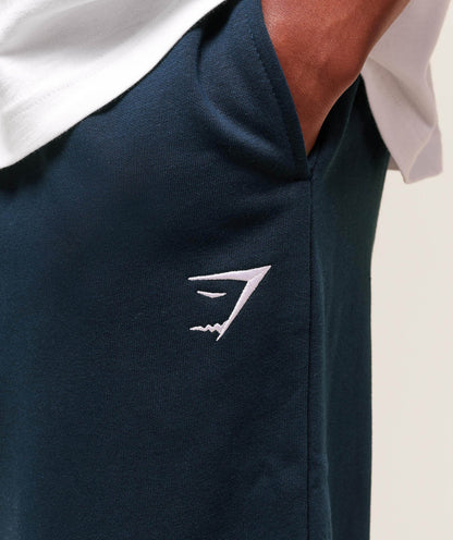 Gymshark Crest Straight Leg Joggers - Navy