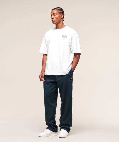 Gymshark Crest Straight Leg Joggers - Navy