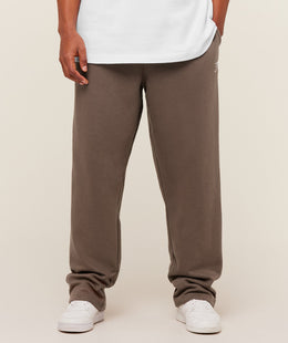 Gymshark Crest Straight Leg Joggers - Soft Brown
