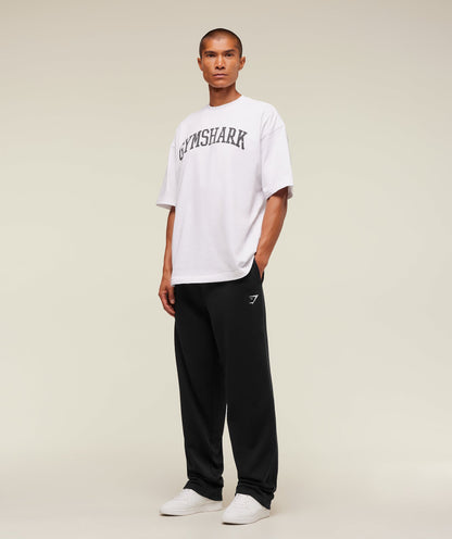 Gymshark Crest Straight Leg Jogger Tall - Black
