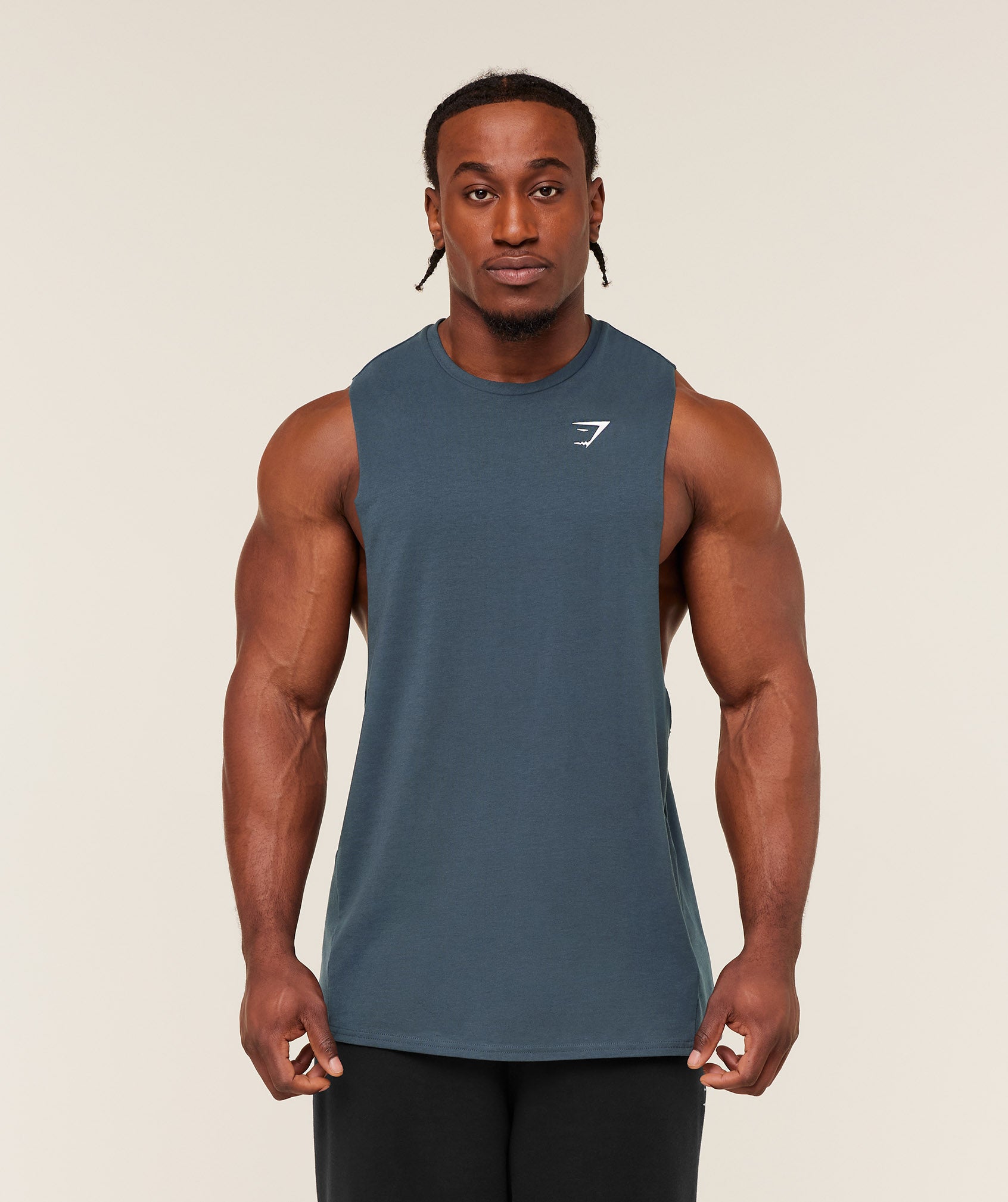 Gymshark Critical 2.0 Drop Arm Tank - GS Stealth Blue