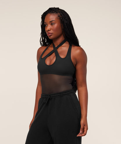 Gymshark Dark Energy Mesh Tank - GS Black