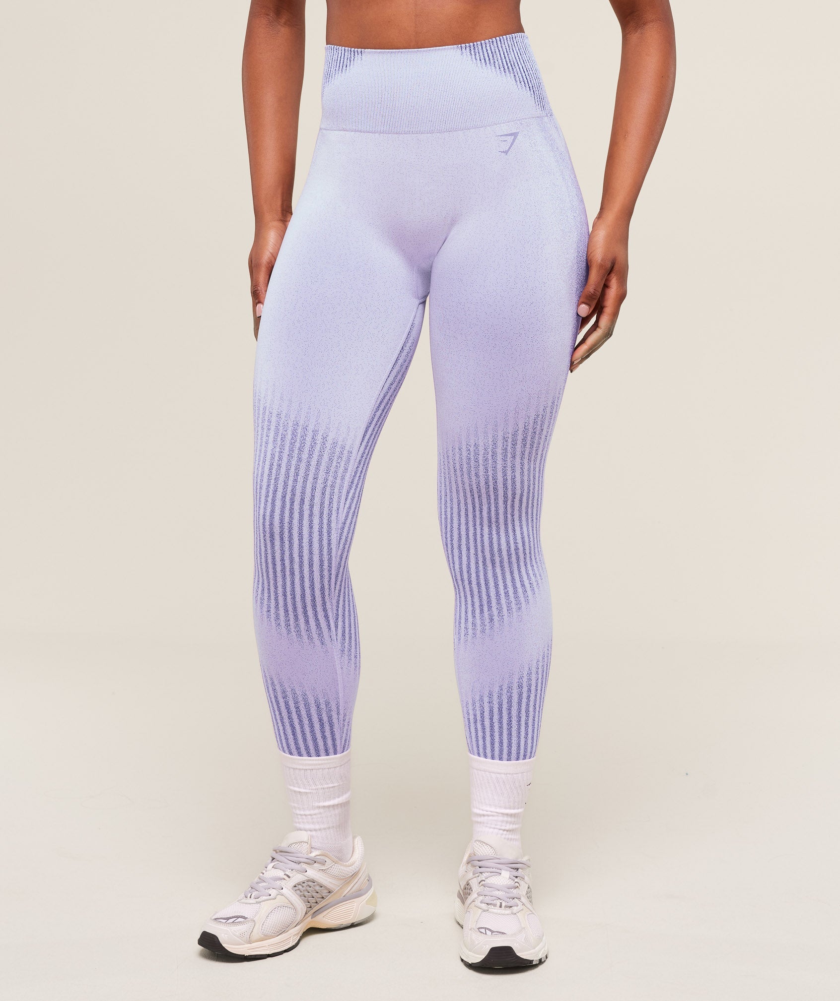 Gymshark Diffuse Seamless Leggings - Fresh Lilac/Cobalt Purple