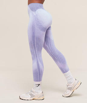 Gymshark Diffuse Seamless Leggings - Fresh Lilac/Cobalt Purple
