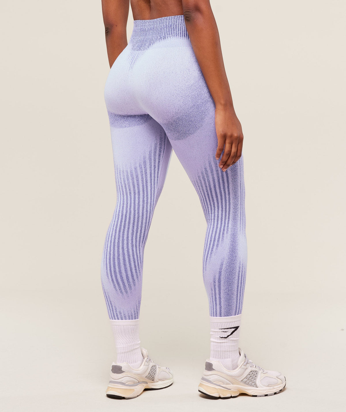 Gymshark Diffuse Seamless Leggings - Fresh Lilac/Cobalt Purple