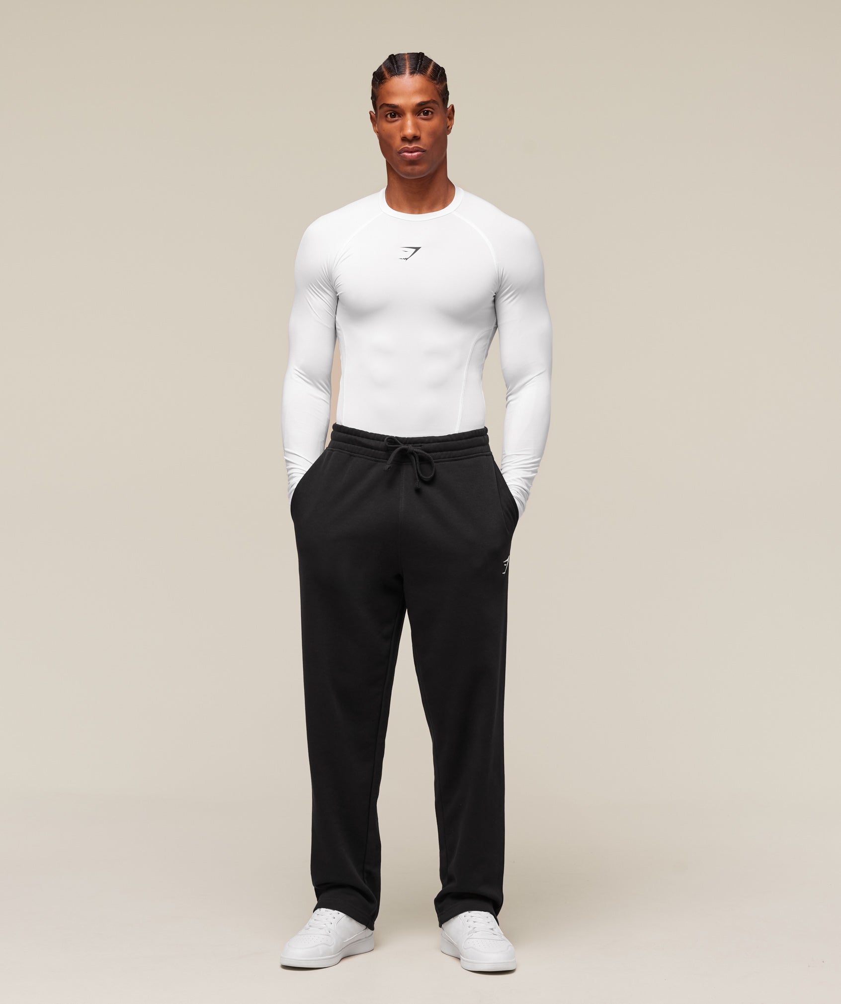 Gymshark Element Baselayer Long Sleeve T-Shirt - White
