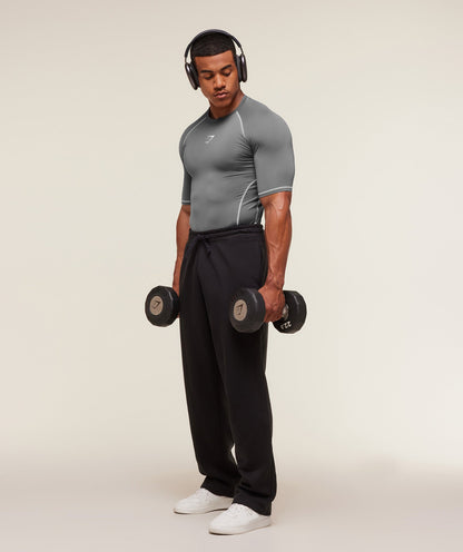 Gymshark Element Baselayer T-Shirt - Pitch Grey/White