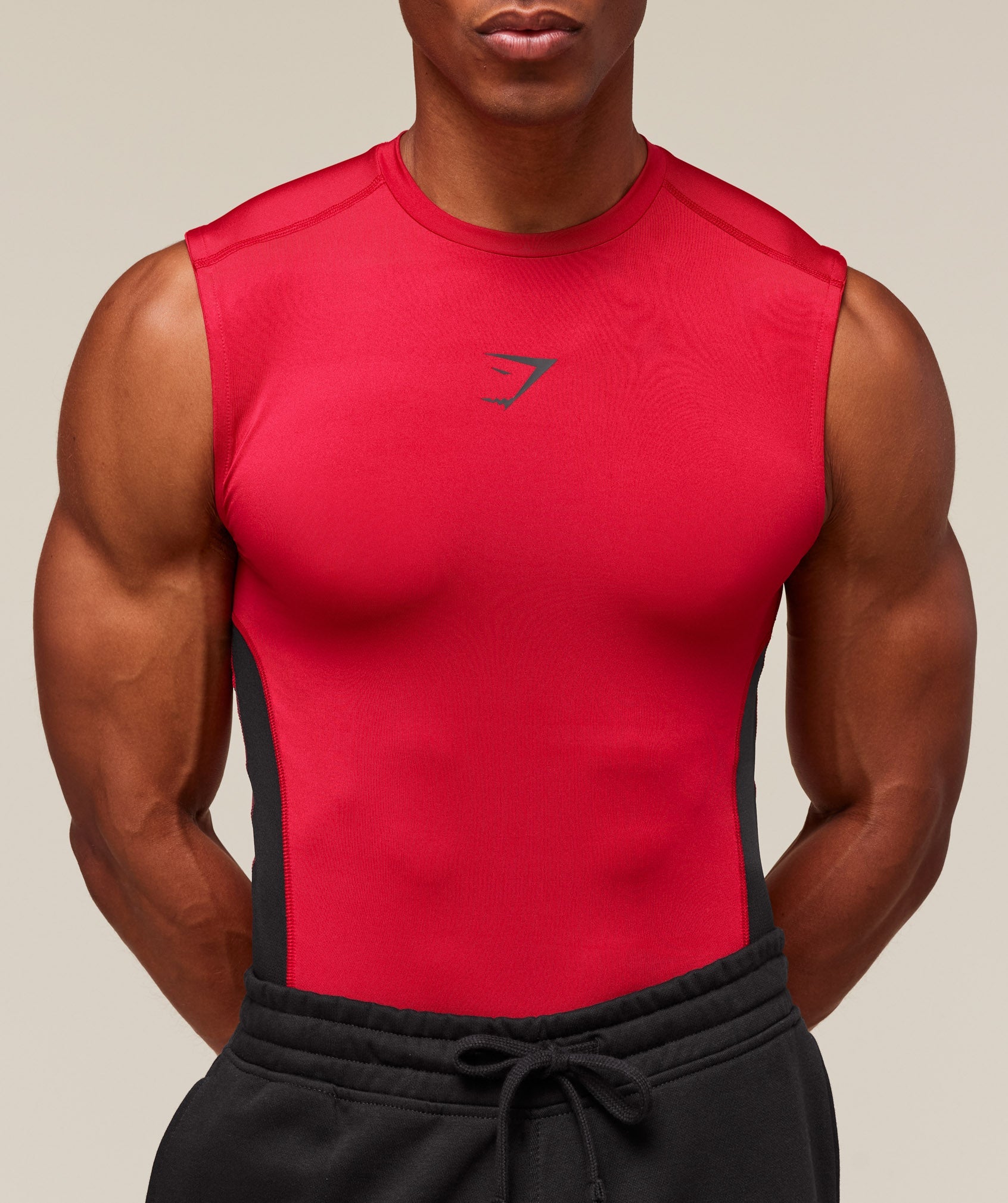 Gymshark Element Tank - Carmine Red/Black