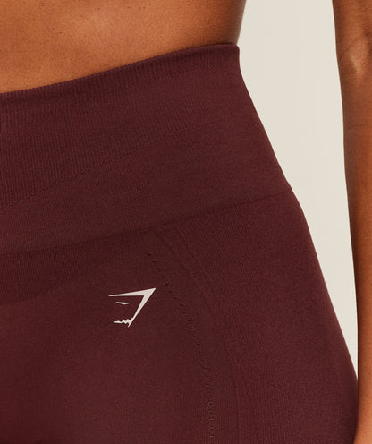 Gymshark Energise Seamless Shorts - Rich Maroon