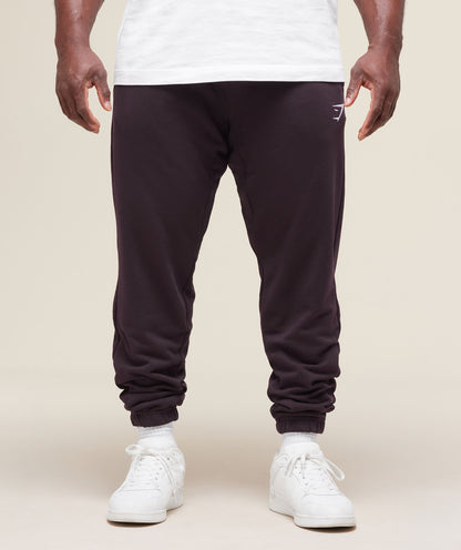 Gymshark Essential Oversized Joggers - Plum Brown