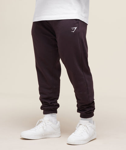 Gymshark Essential Oversized Joggers - Plum Brown