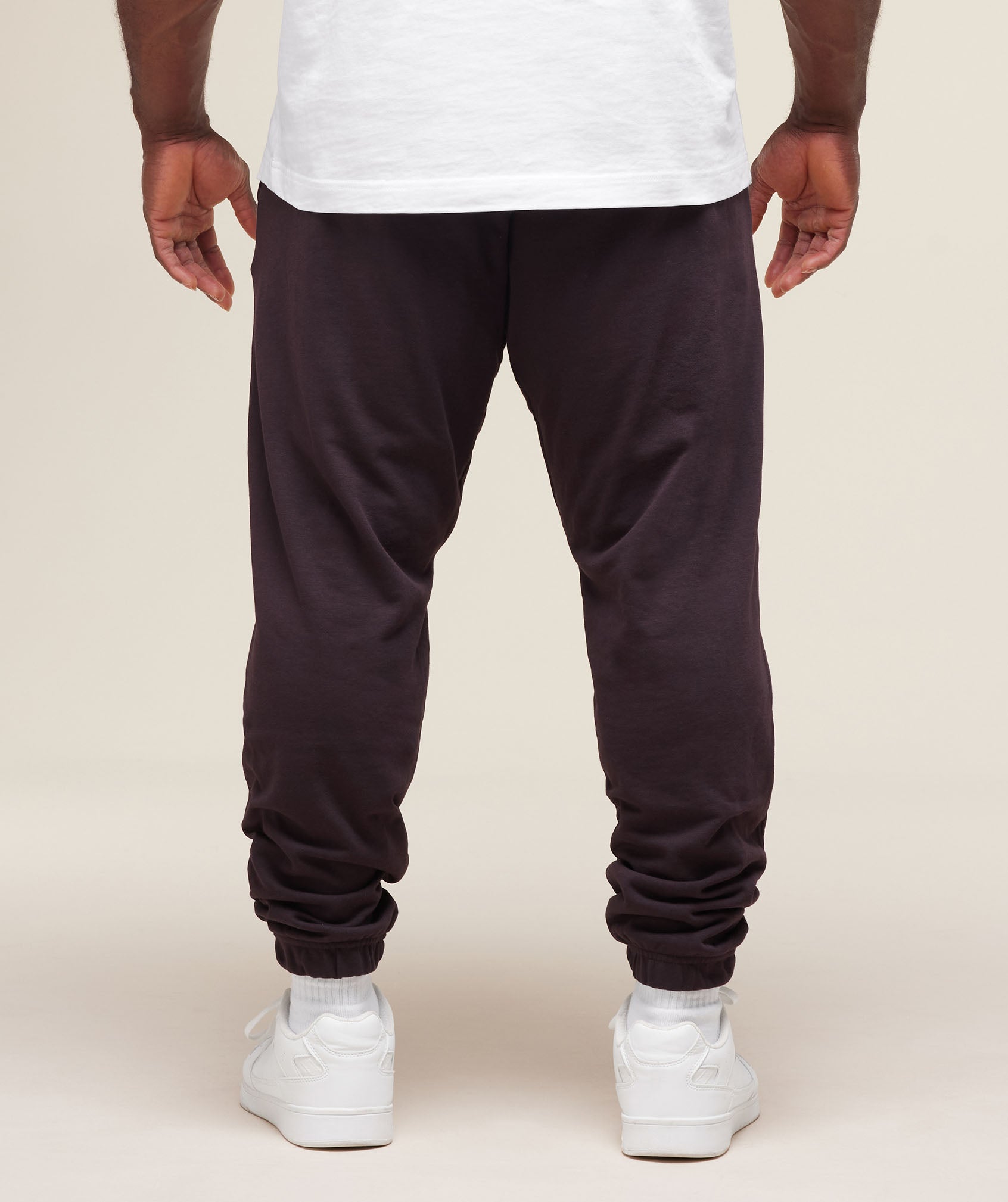 Gymshark Essential Oversized Joggers - Plum Brown