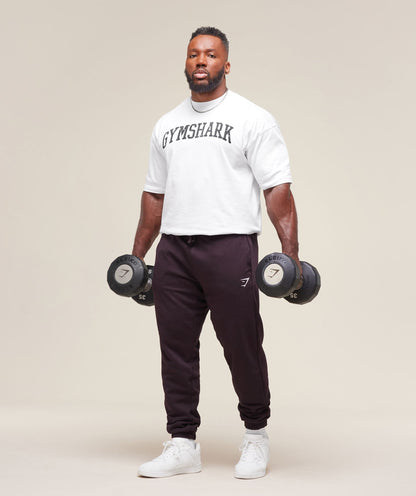 Gymshark Essential Oversized Joggers - Plum Brown