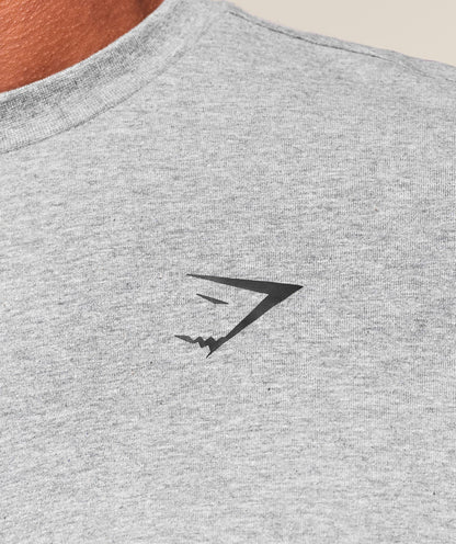 Gymshark Essential Oversized T-Shirt - Charcoal Grey Marl
