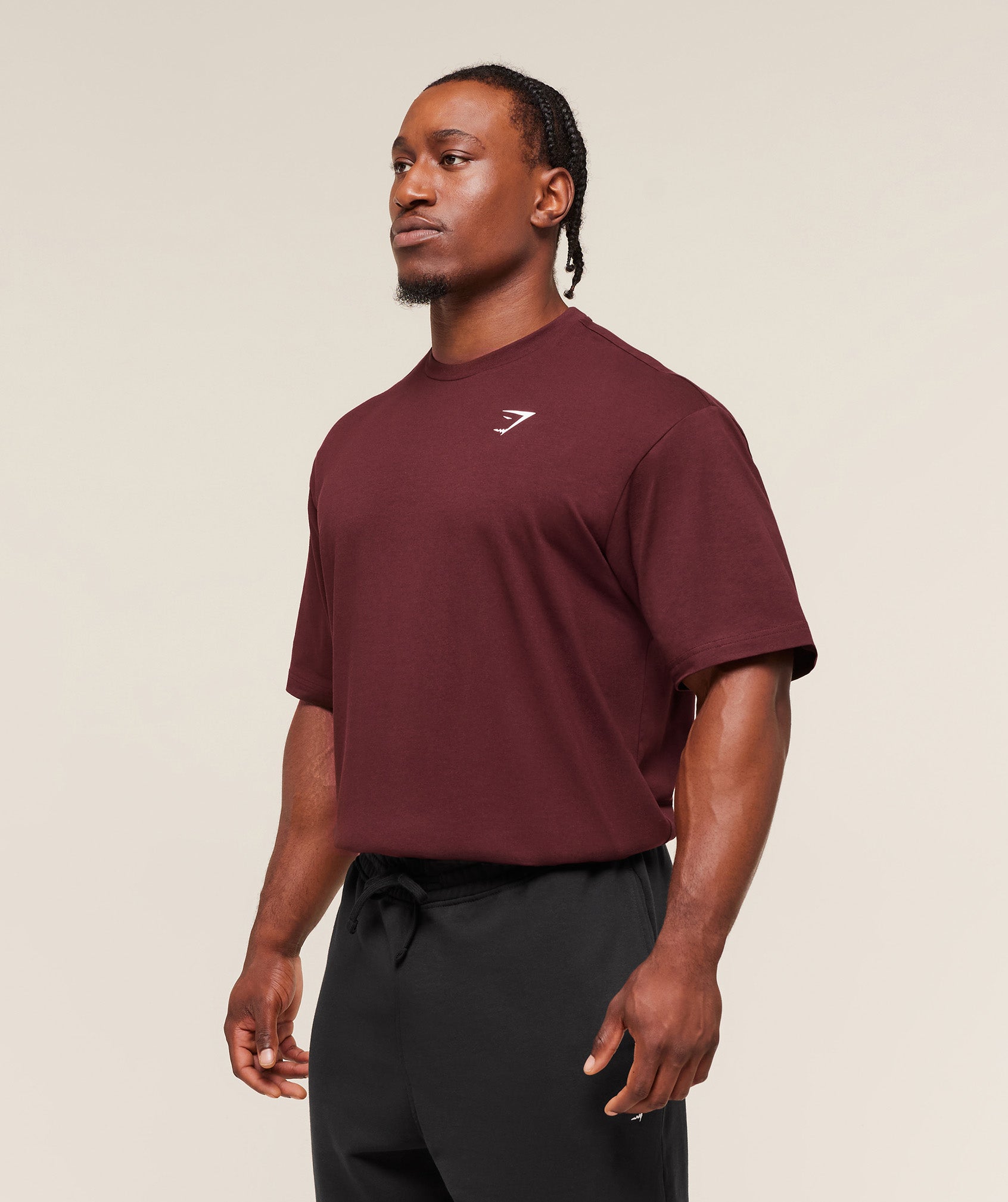 Gymshark Essential Oversized T-Shirt - Rich Maroon