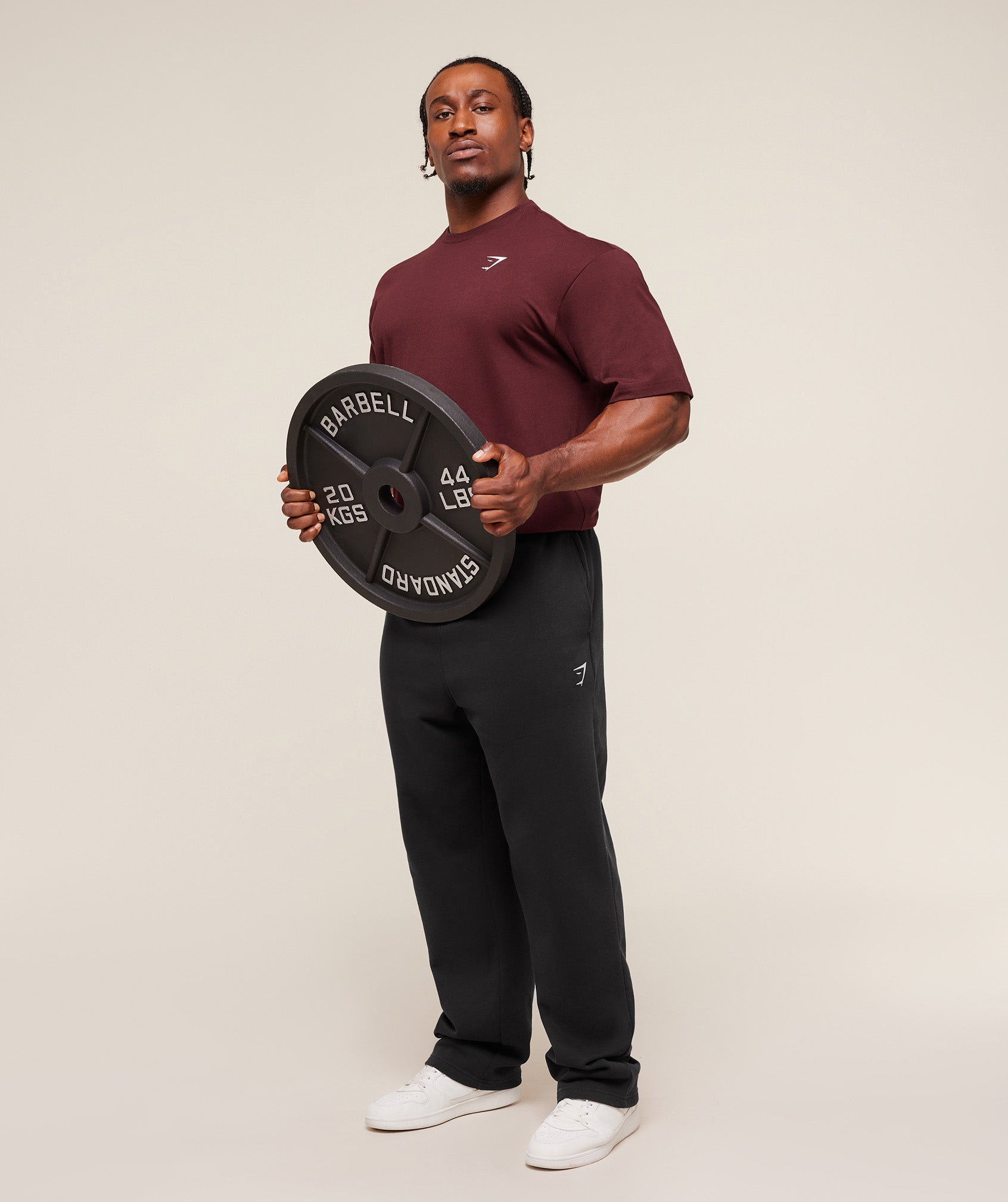 Gymshark Essential Oversized T-Shirt - Rich Maroon