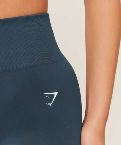 Gymshark Everyday Seamless Flared Legging 2.0 - GS Stealth Blue