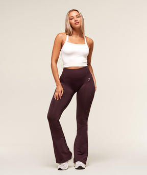 Gymshark Everyday Seamless Flared Leggings - Cherry Purple