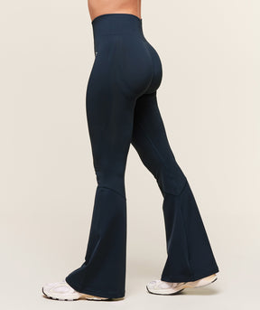 Gymshark Everyday Seamless Flared Leggings - Navy