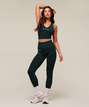 Gymshark Everyday Seamless Graphic Leggings - Darkest Teal