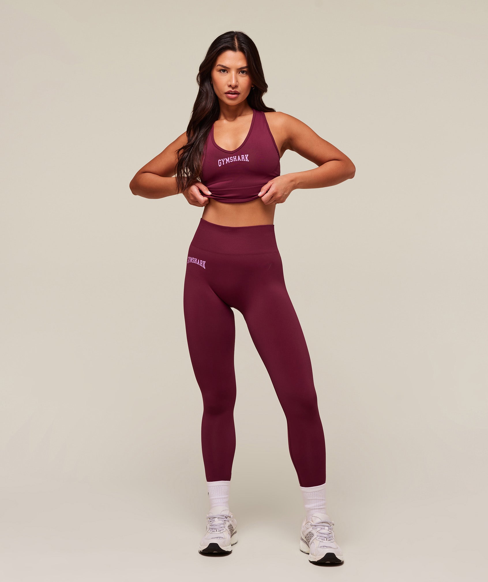 Gymshark Everyday Seamless Graphic Leggings - Strong Pink
