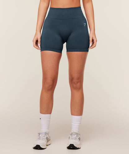 Gymshark Everyday Seamless Shorts 2.0 - GS Stealth Blue
