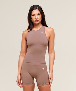 Gymshark Everyday Seamless Tight Fit Tank - Chestnut Pink