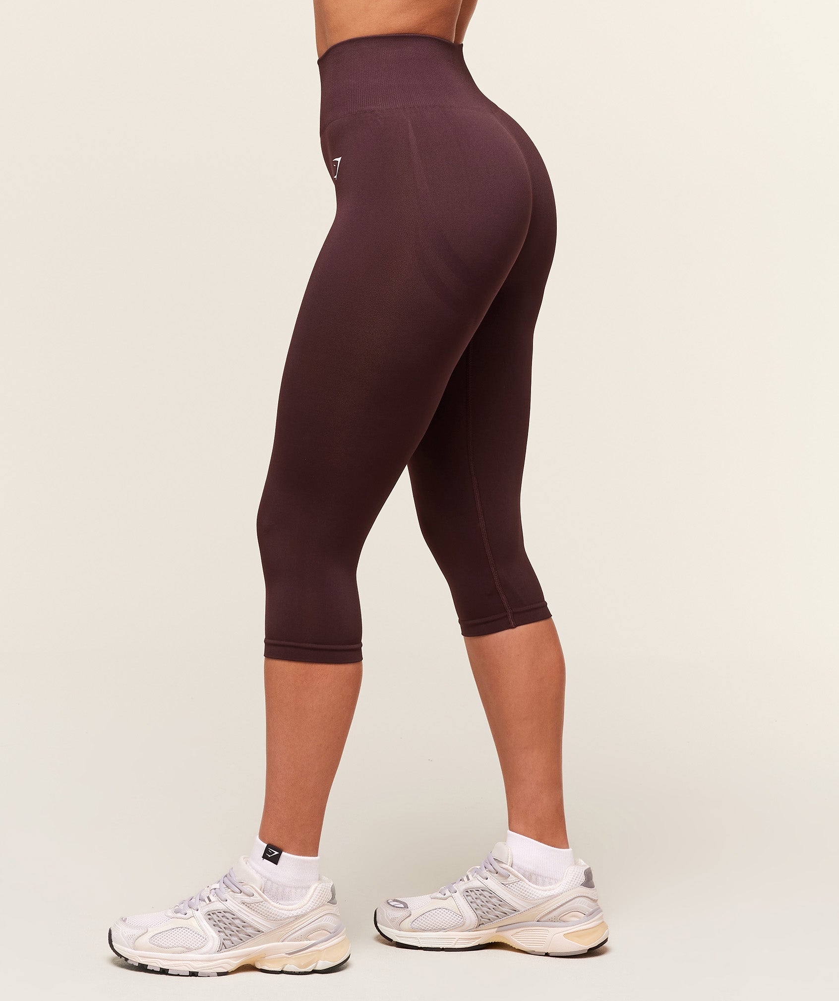 Gymshark Everyday Seamless Capri Leggings - Cherry Purple