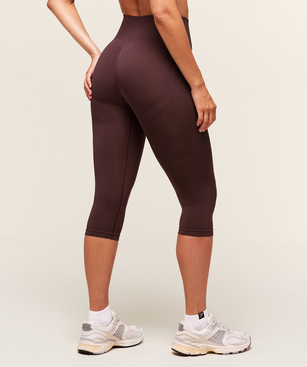 Gymshark Everyday Seamless Capri Leggings - Cherry Purple
