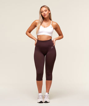 Gymshark Everyday Seamless Capri Leggings - Cherry Purple
