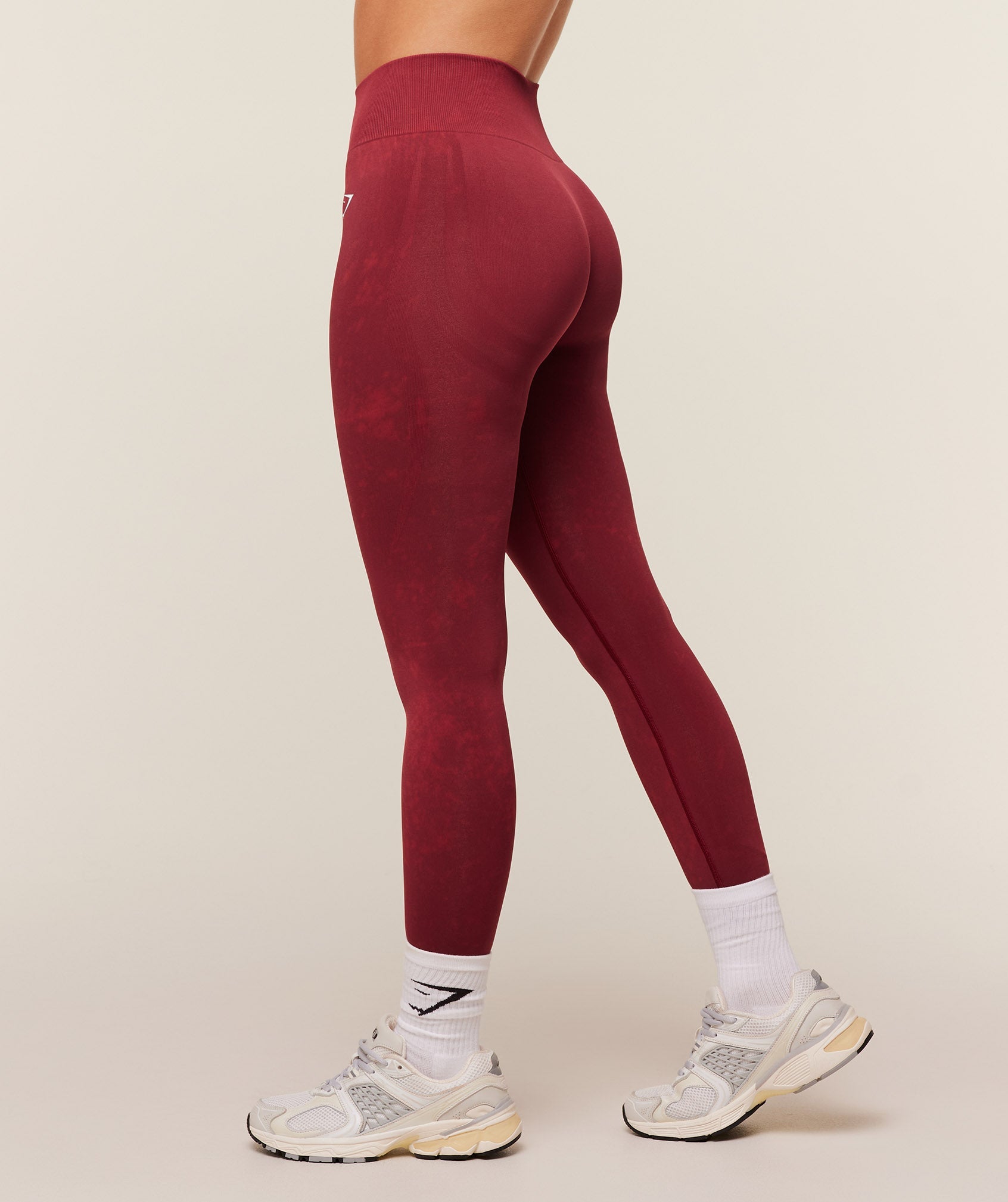 Gymshark Washed Leggings - Red Wash