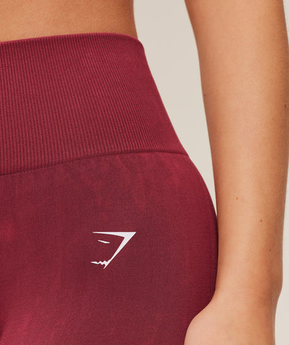 Gymshark Washed Leggings - Red Wash