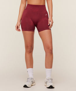 Gymshark Washed Shorts - Red Wash