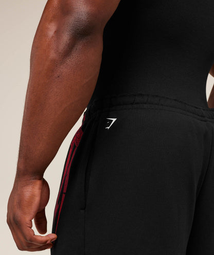 Gymshark Fade Graphic Straight Leg Jogger - GS Black