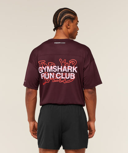 Gymshark Find Your Speed T-Shirt - Rich Maroon