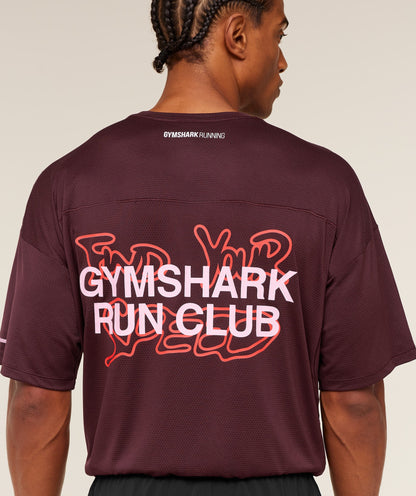 Gymshark Find Your Speed T-Shirt - Rich Maroon