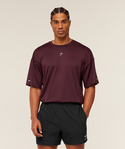 Gymshark Find Your Speed T-Shirt - Rich Maroon