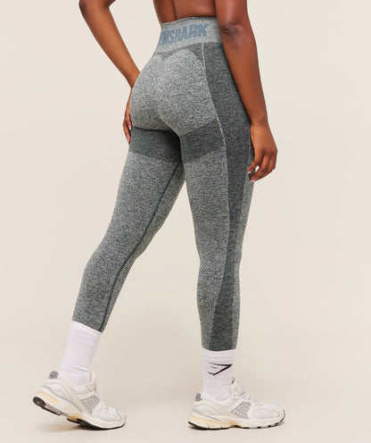 Gymshark Flex High Waisted Leggings - Deep Petrol Blue/White Marl