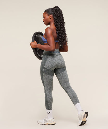Gymshark Flex High Waisted Leggings - Deep Petrol Blue/White Marl