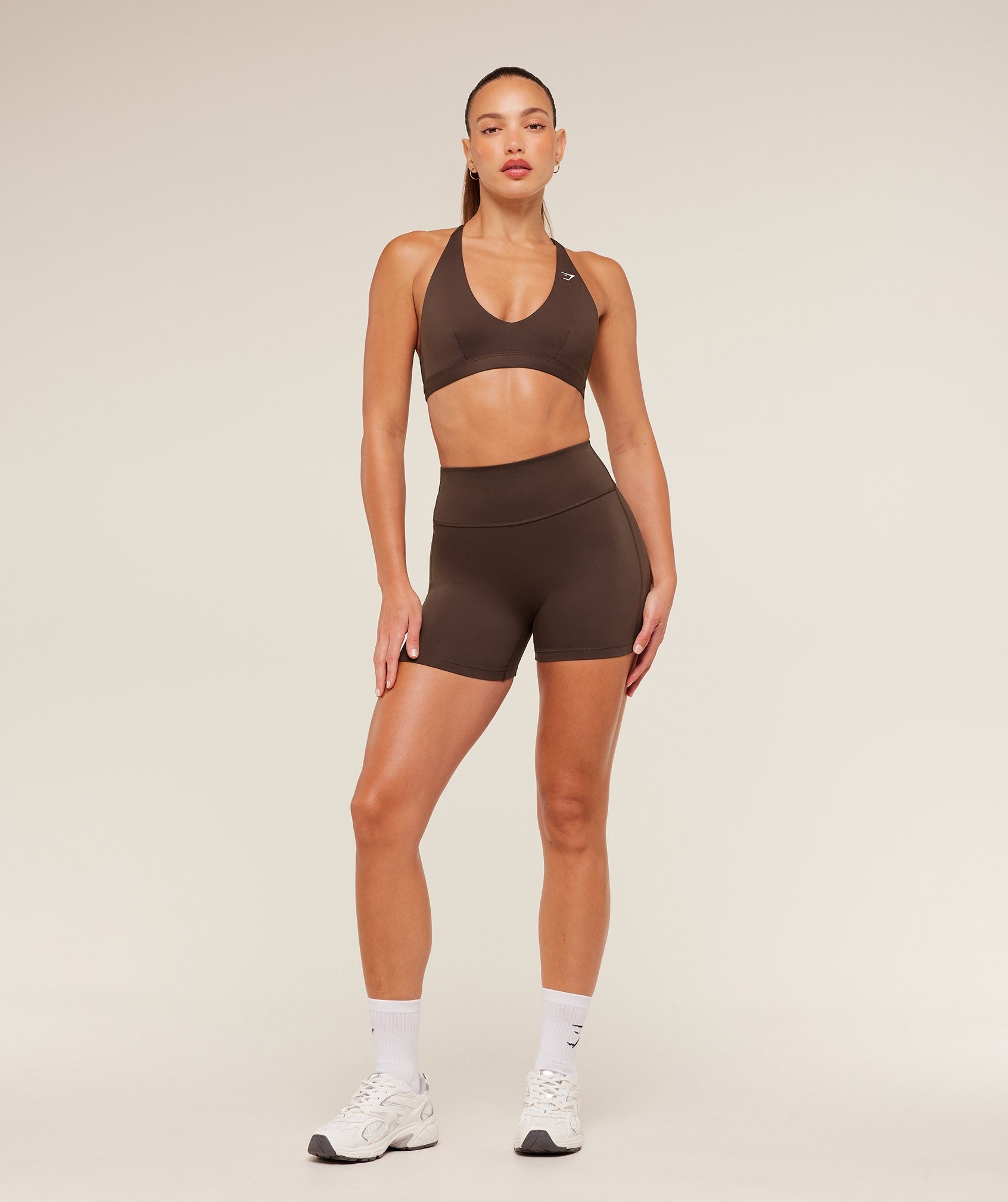 Gymshark Flow Bodyfit Short - Archive Brown