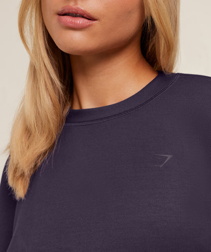 Gymshark Flow Long Sleeve Top - Midnight Purple