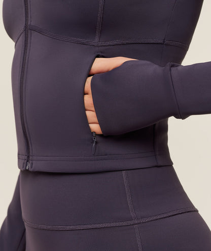 Gymshark Flow Zip Up Jacket - Midnight Purple