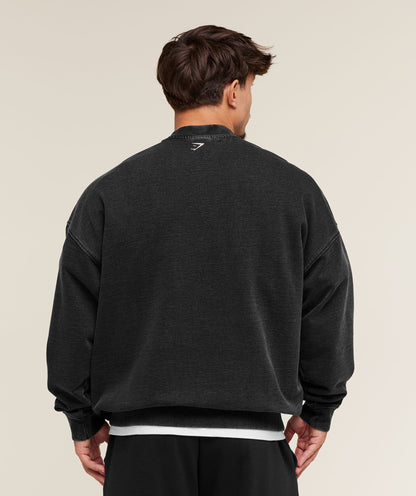 Gymshark 2012 Lifting Club Crew - Black