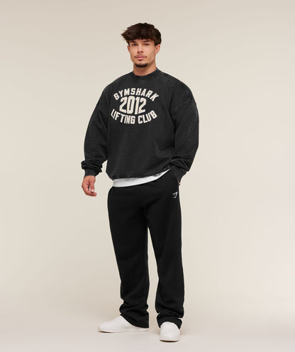 Gymshark 2012 Lifting Club Crew - Black