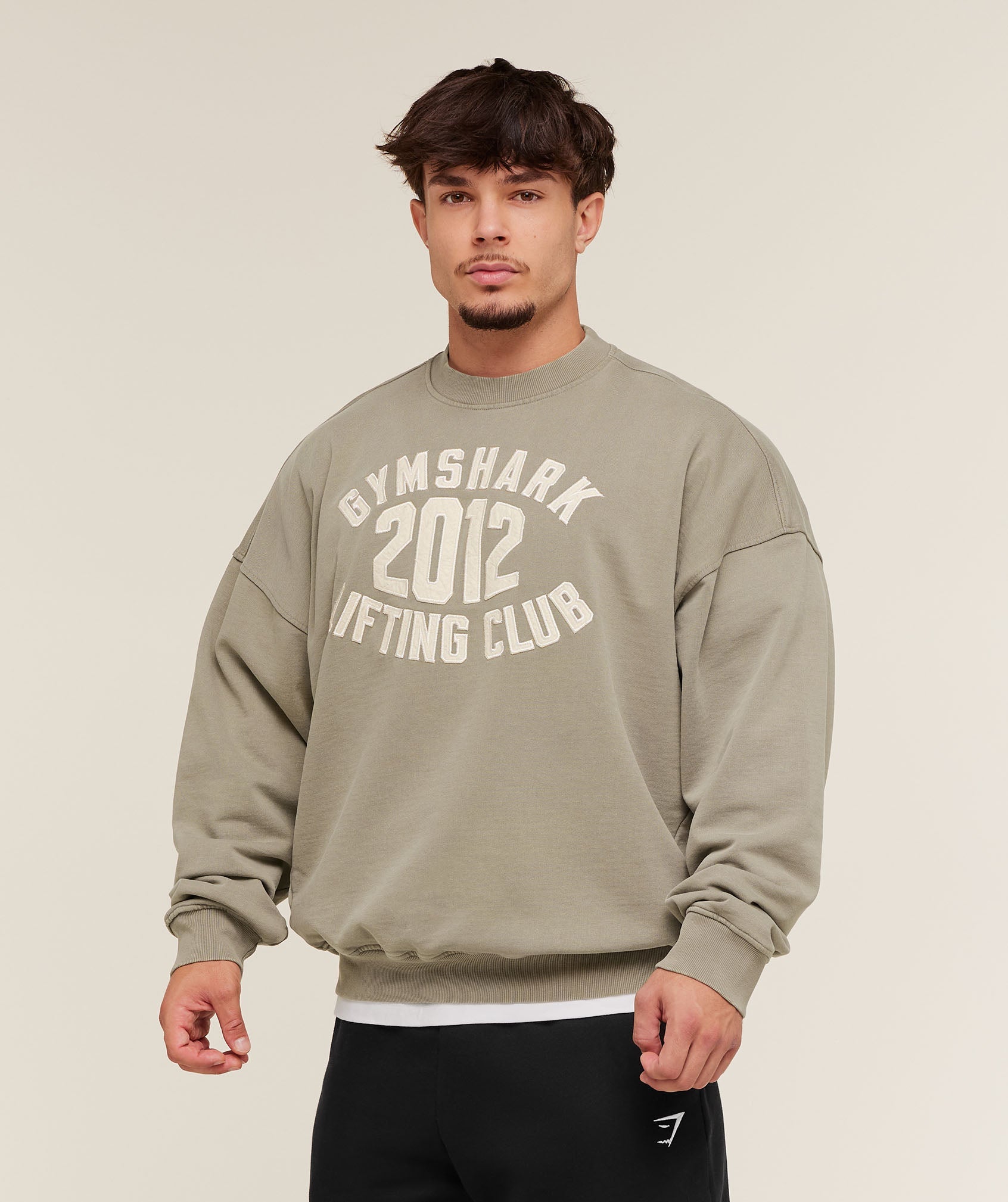 Gymshark 2012 Lifting Club Crew - Linen Brown
